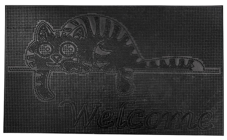 Коврик придверный резиновый ComeForte PIN MAT 45х75см «КОТЁНОК» 10шт/уп